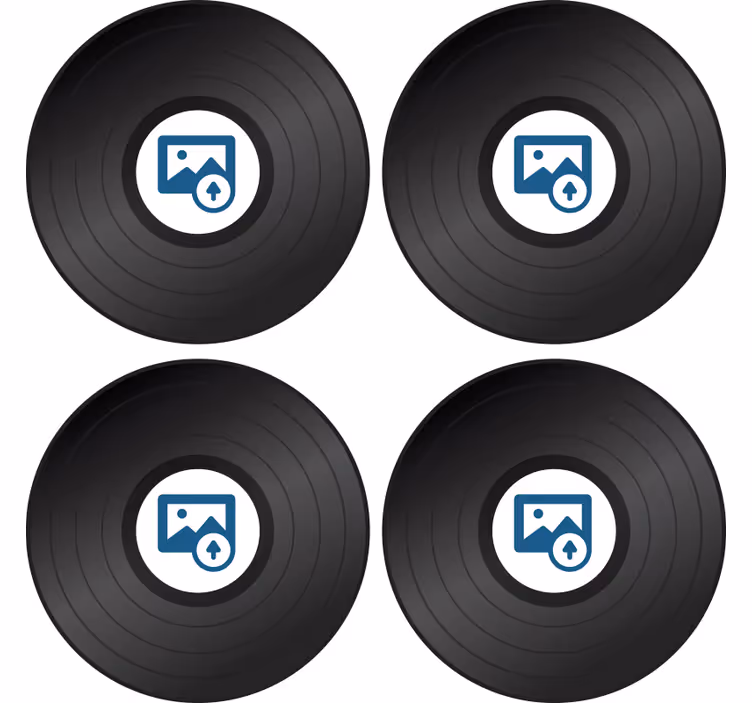 Disk med personlige fotograferingscoaster - TenStickers