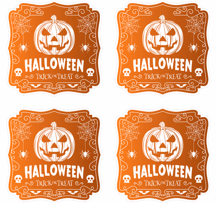 Halloween øl drink coaster - TenStickers