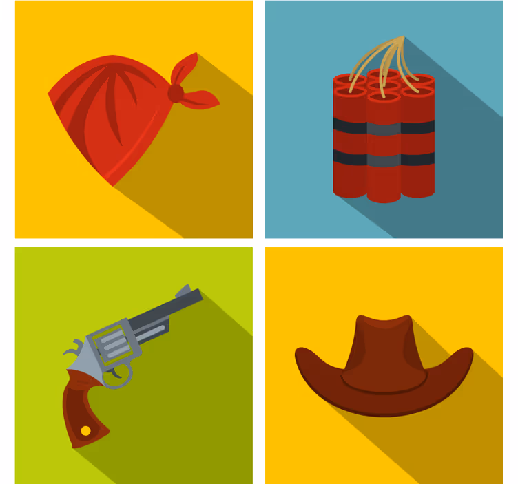 Cowboy fliser drikke coaster - TenStickers