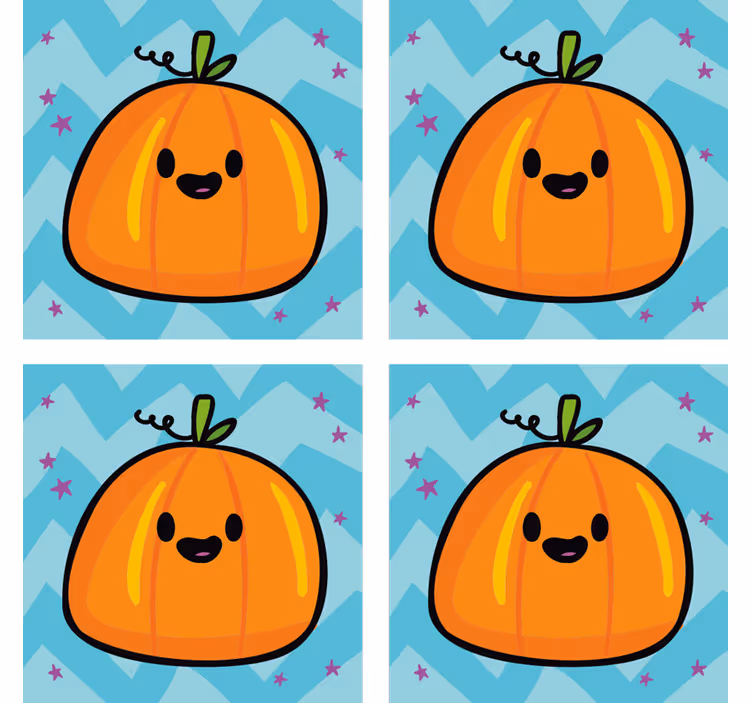 Græskar halloween drikke coaster - TenStickers
