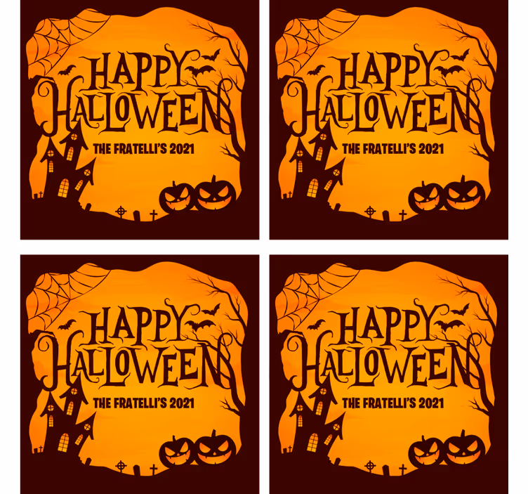 Halloween coaster til uhyggelig halloween fest - TenStickers