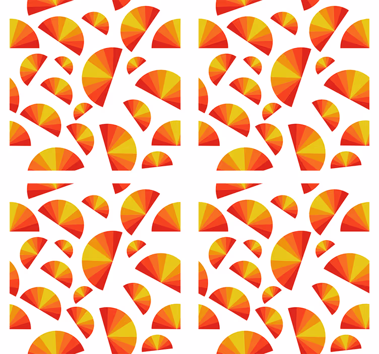 Coaster geometriske vifte mønstre - TenStickers