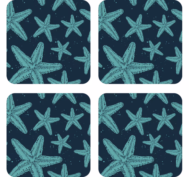 Skør coaster med stjernetegnmønster - TenStickers