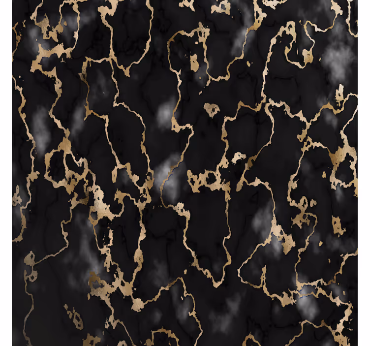 Coaster elegant sort og guld mønster - TenStickers