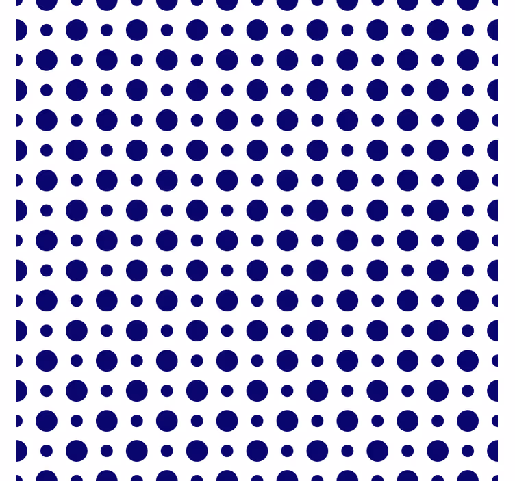 Blå hvide cirkler mønster moderne coaster - TenStickers