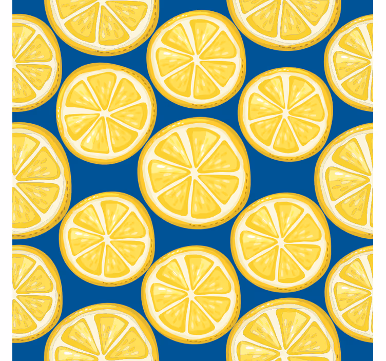 Skør coaster med citronskiver mønster - TenStickers