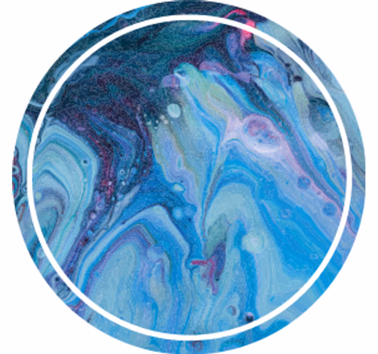Coaster med virvlende blå mønster - TenStickers