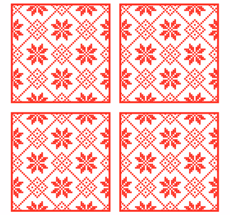 Slavisk ornament moderne coaster - TenStickers