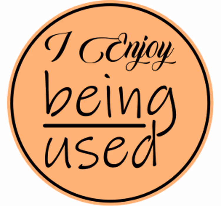 Tekst coaster nyd at blive brugt - TenStickers