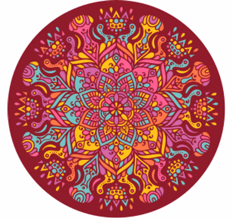 Skør coaster med livlig botanisk print - TenStickers