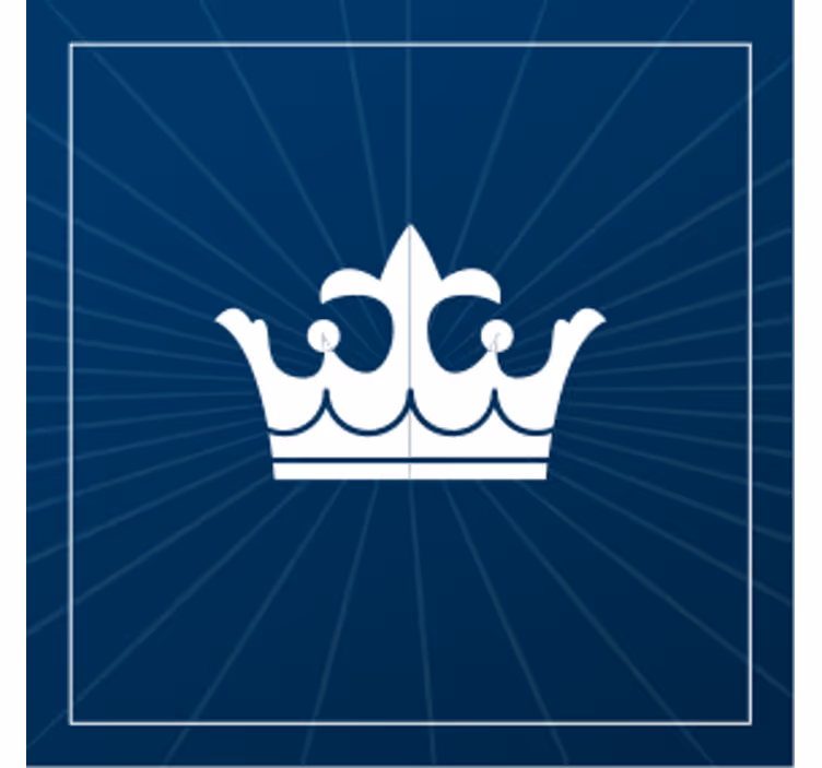 Øl coaster med kroneemblem design - TenStickers