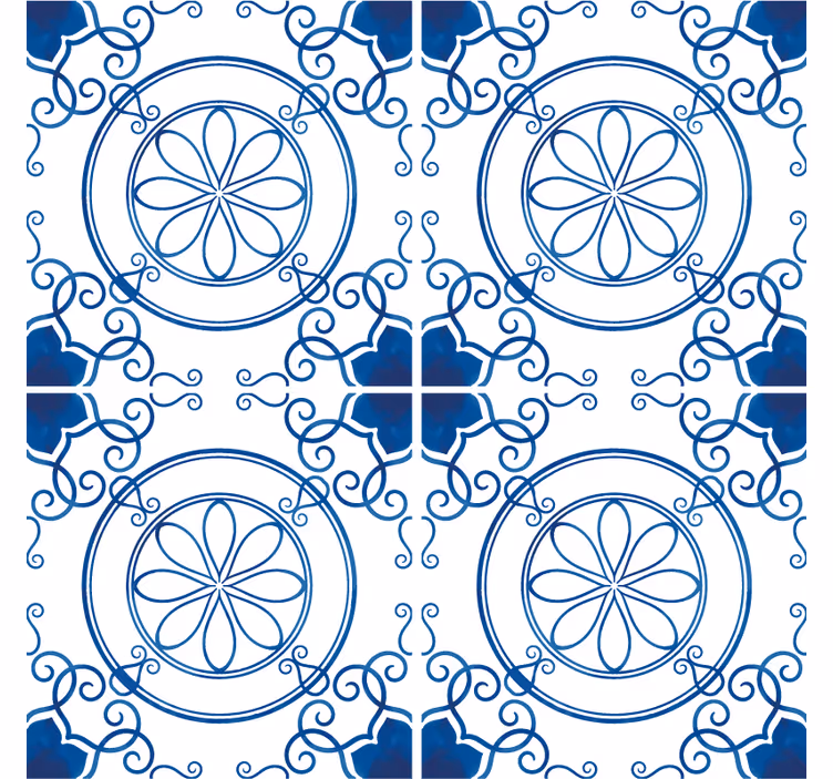 Coaster med indviklede blomstermønstre - TenStickers