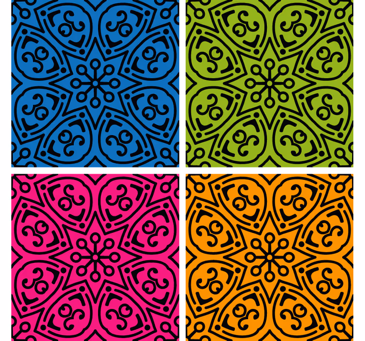 Øl coaster med dristige mønstre - TenStickers