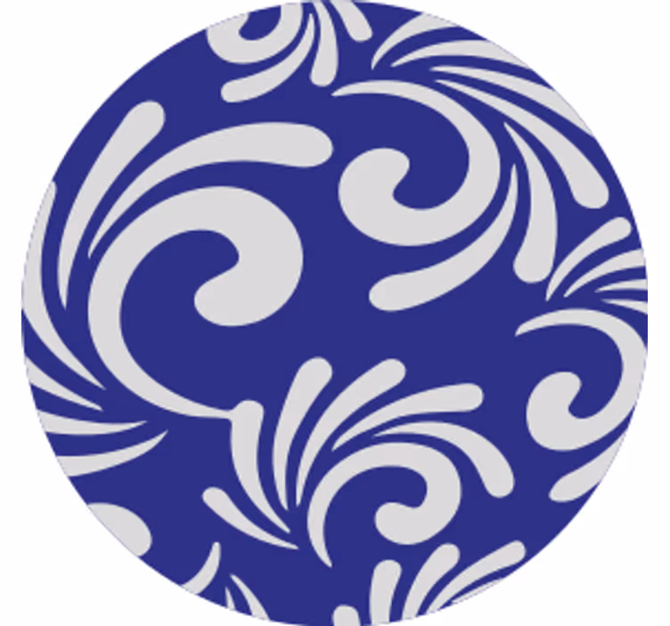 Coaster med virvlet mønsterdesign - TenStickers