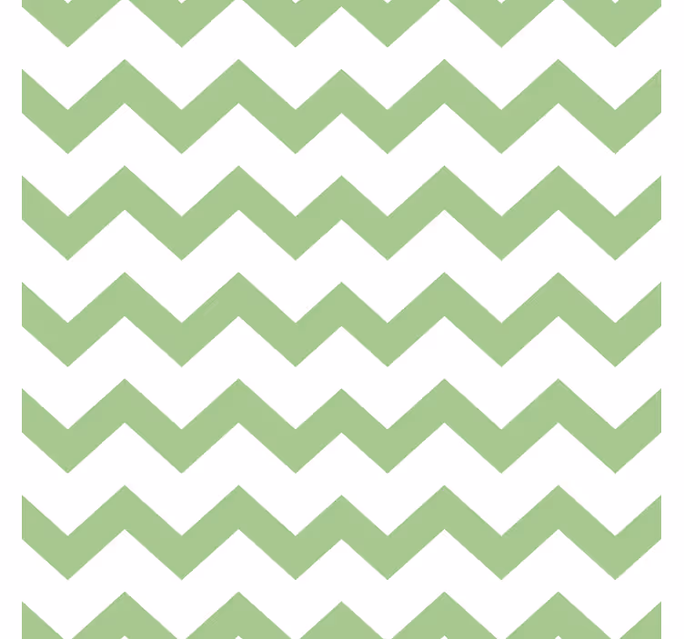Lime grøn zig zag moderne coaster - TenStickers