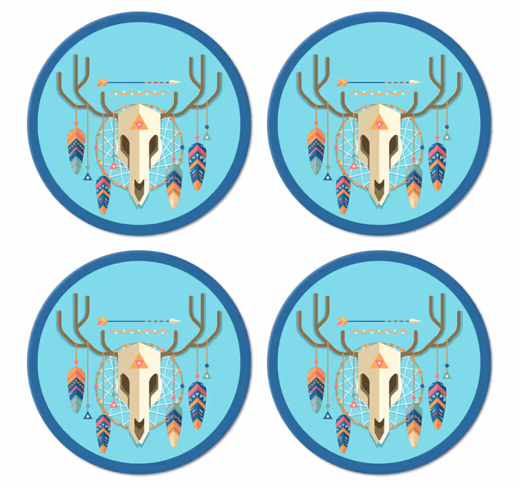 Kranium boho stil moderne coaster - TenStickers