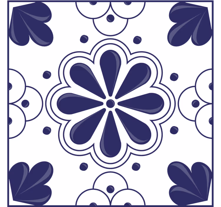 Coaster med blomstermotiver - TenStickers