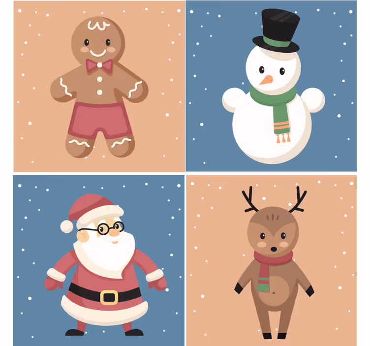 Ferie tegn jul coaster - TenStickers