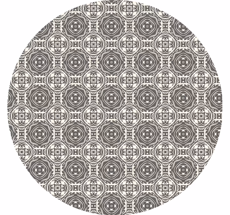Mønstret cirkulær coaster - TenStickers