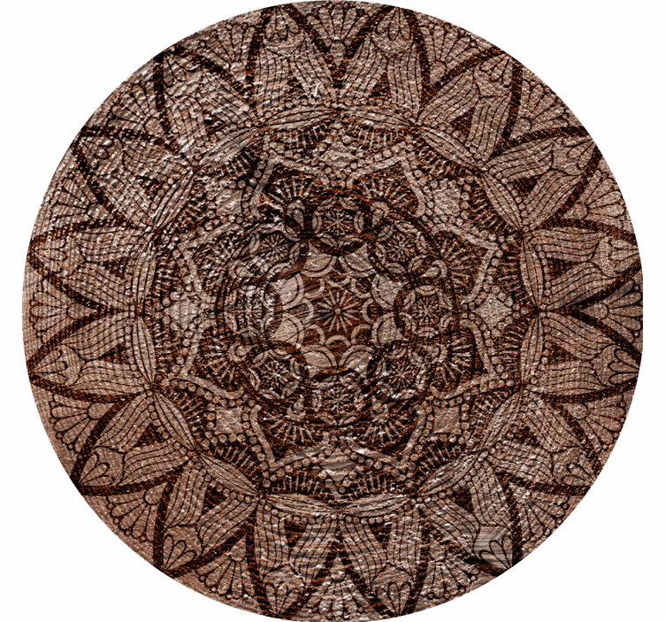 Træ som mandala moderne coaster - TenStickers