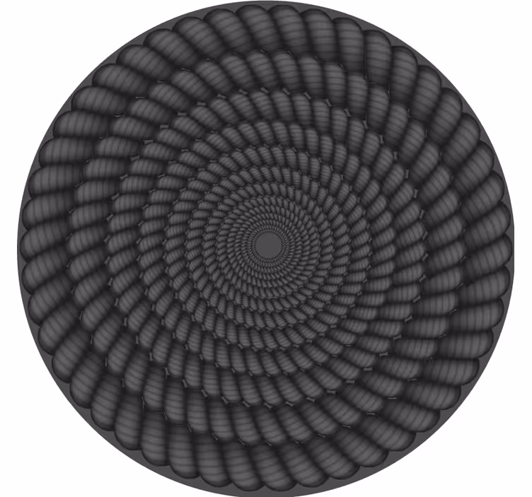 Spiralmønster rund coaster - TenStickers