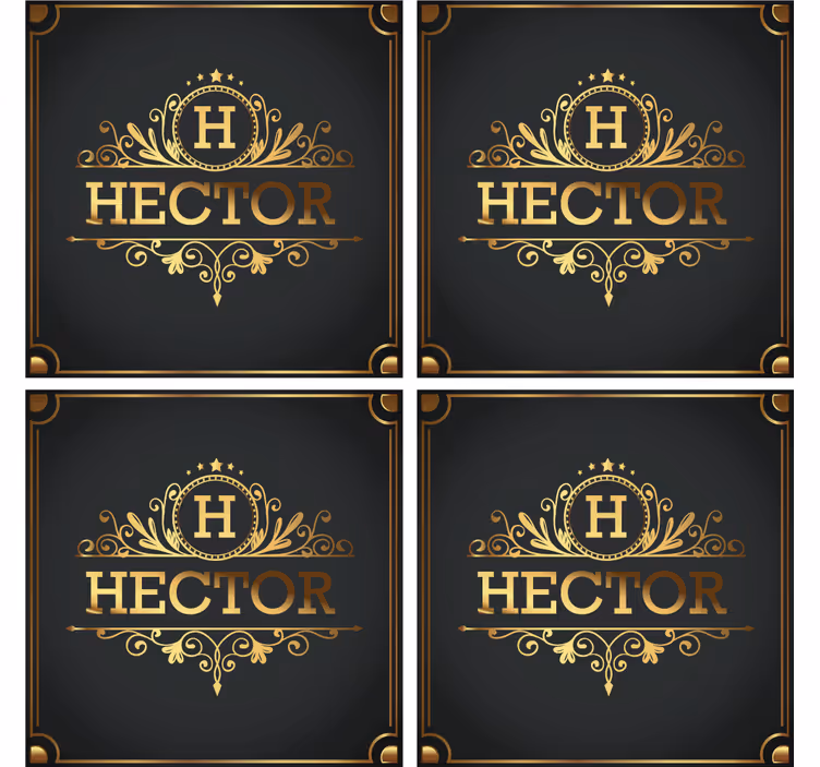 Elegance personlige coastere - TenStickers