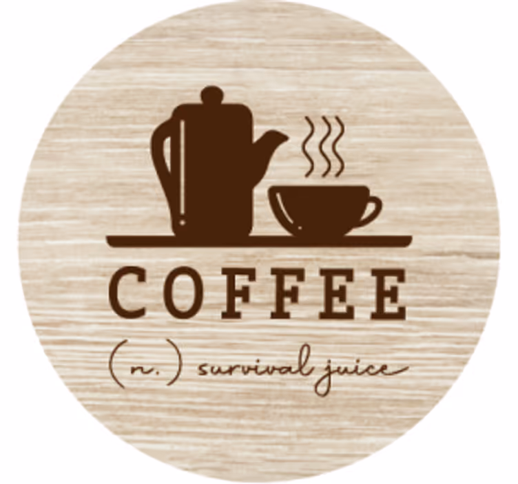 Personlig coaster til kaffekande og kop - TenStickers