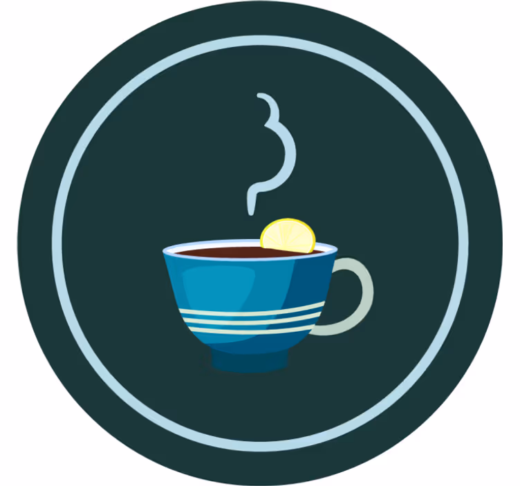 Moderne coaster til stilfuld tekop - TenStickers