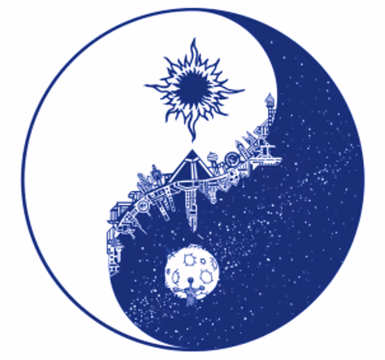 Øl coaster himmelsk kosmisk scene - TenStickers