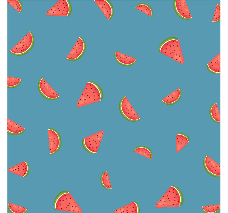 Moderne coaster med farverigt vandmelonmønster - TenStickers