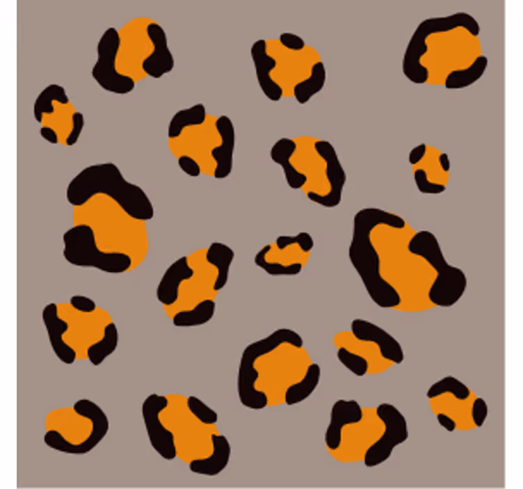 Øl coaster med leopardmønster - TenStickers