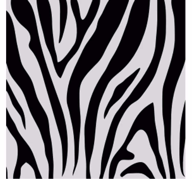 Coaster med zebrastribet mønster - TenStickers