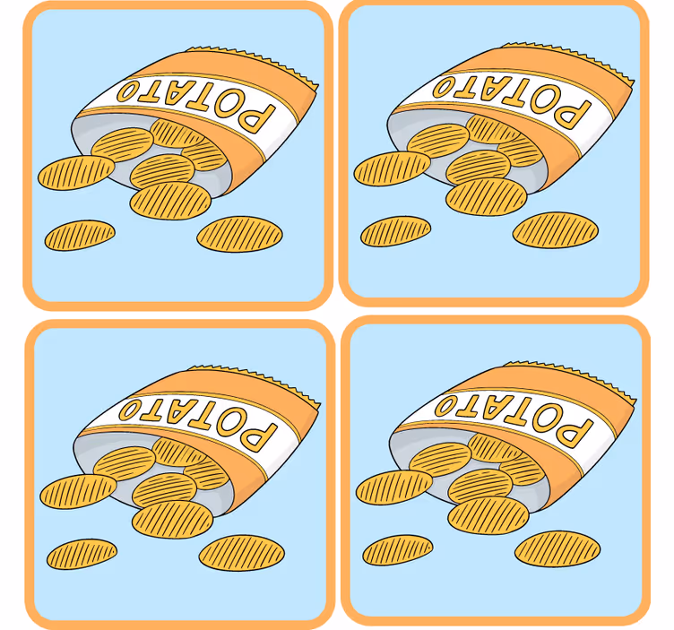 Skør coaster snackpose illustration - TenStickers