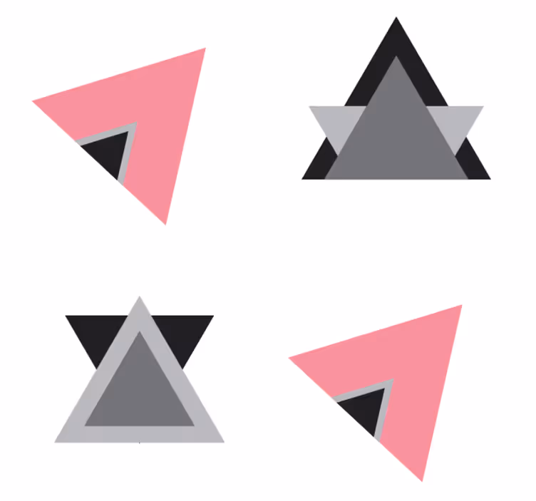 Coaster med geometriske formlag - TenStickers