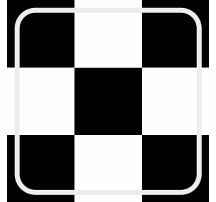 Coaster med ternet mønster kvadratisk - TenStickers