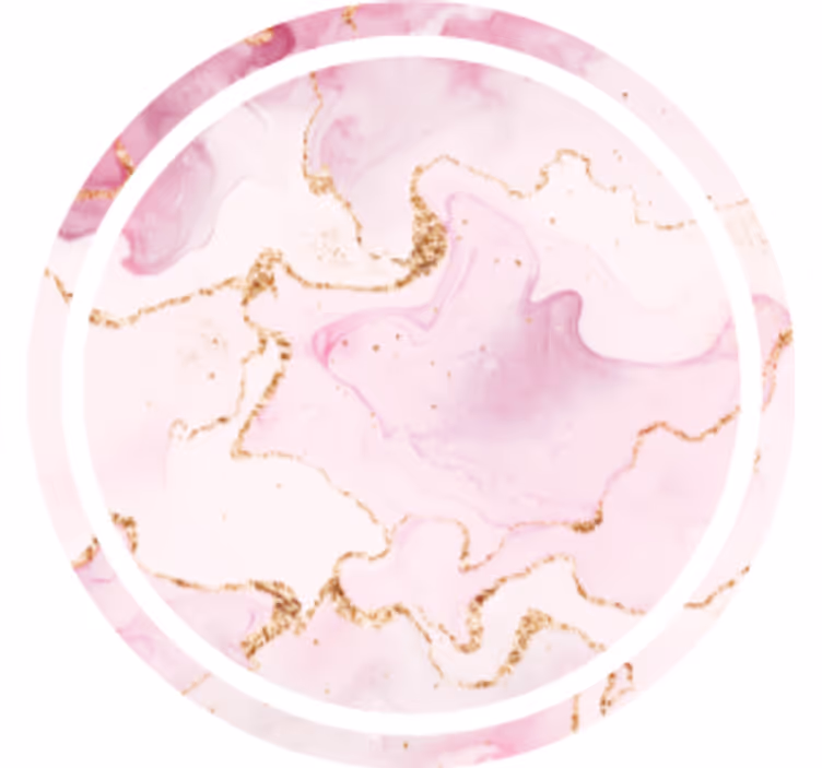 Coaster i blødt marmor pink design - TenStickers