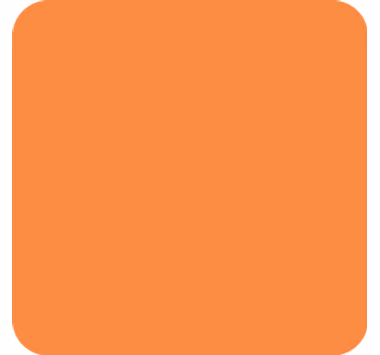 Coaster enkel orange overflade - TenStickers