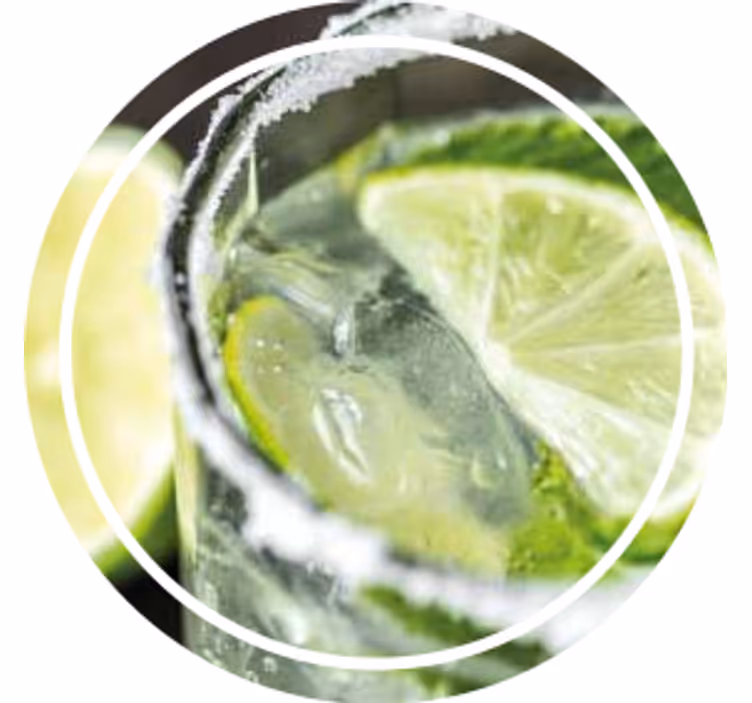 Personlig coaster med limeinfunderet forfriskning - TenStickers