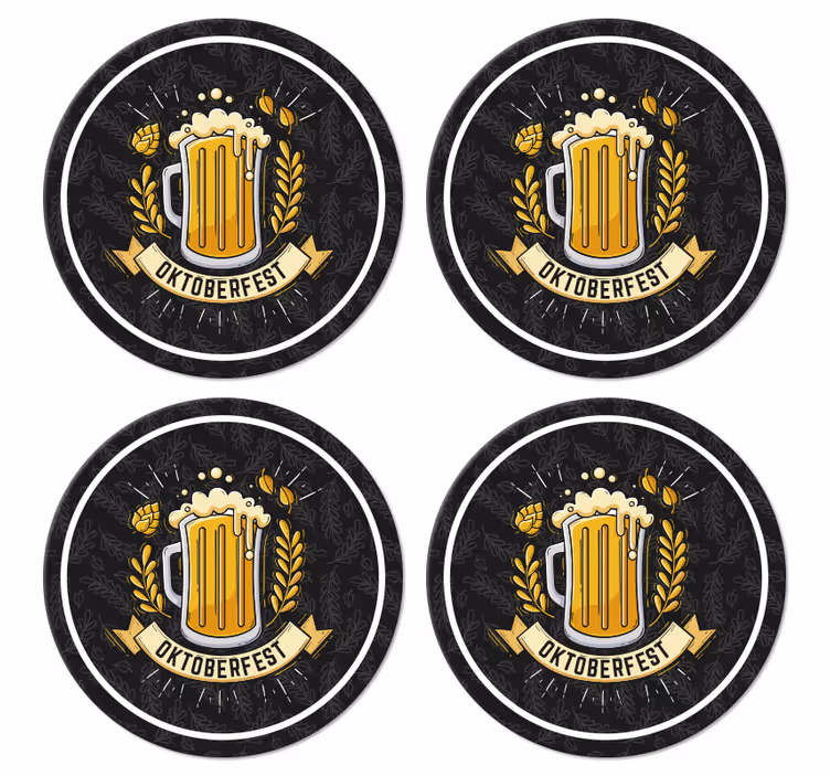 øl fest oktoberfest ølmåtter - TenStickers