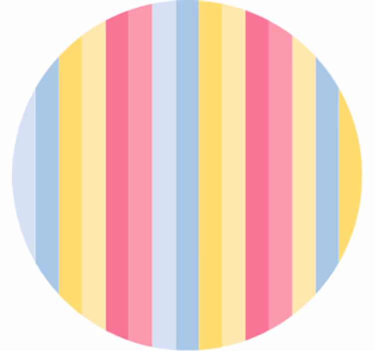 Coaster med farverigt stribet mønster - TenStickers