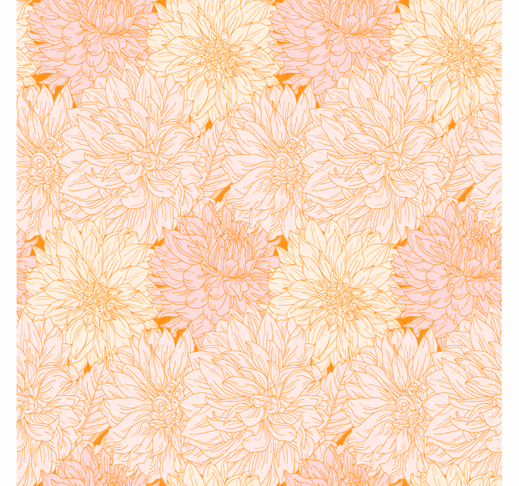 Floral motif arrangement coaster - TenStickers