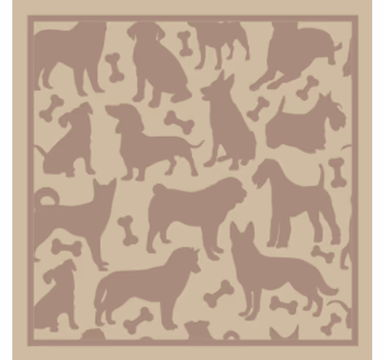 Moderne coaster legende hundeformer - TenStickers