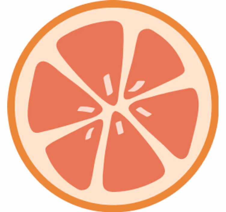 Citrusfrugtskiver mønstre øl coaster - TenStickers