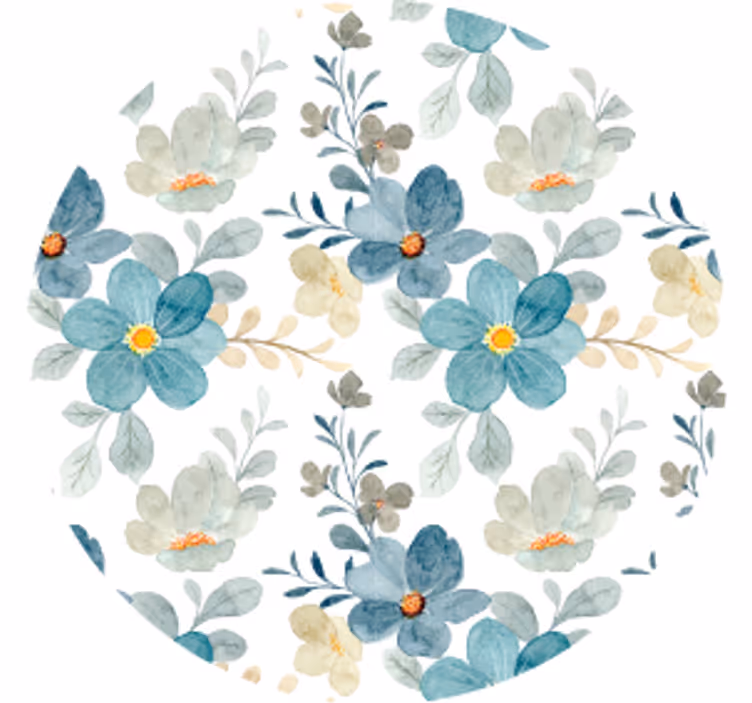 Moderne coaster med botanisk tekstureret finish - TenStickers