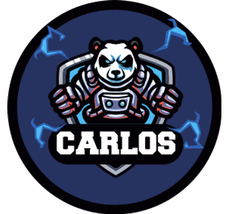 Øl coaster med pandaemblem og navn - TenStickers