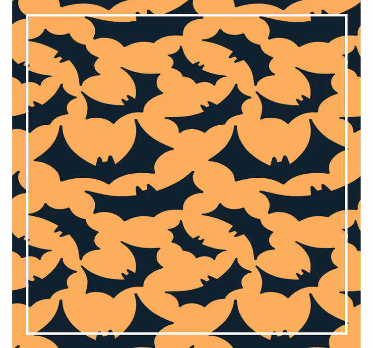 Halloween coaster med flagermus mønster - TenStickers