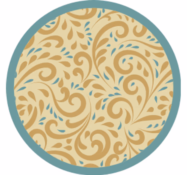 Coaster med elegant blomsterinspiration - TenStickers