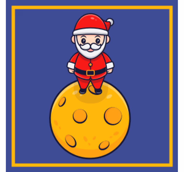 Jule bordskåner santa på oste kugle - TenStickers