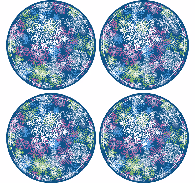 Lysende snefnug juleaften - TenStickers