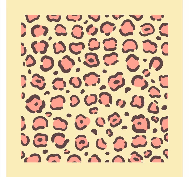 Moderne coaster med leopardpletter motiv - TenStickers